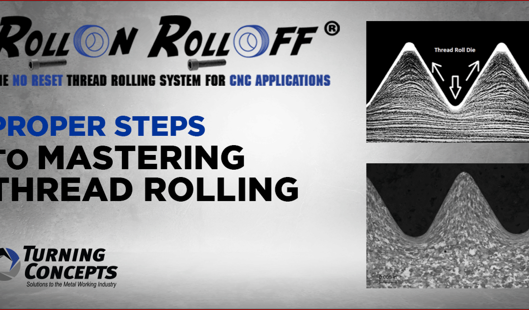 MINI-SERIES OF STEPS TO MASTERING THREAD ROLLING